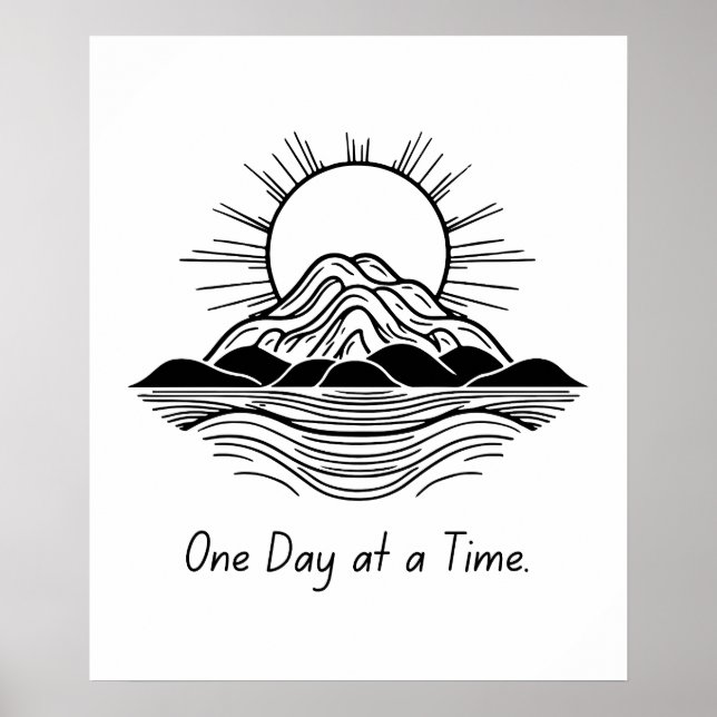 One Day at a Time – Calm Poster (Front)
