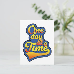 One day at a time holiday postcard