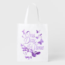 One Day at a Time Inspirational Tote Bag – Hope &