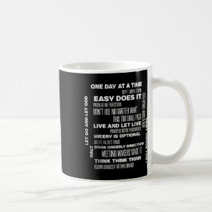 One Day At A Time Inspiring Recovery Sobriety Anni Coffee Mug