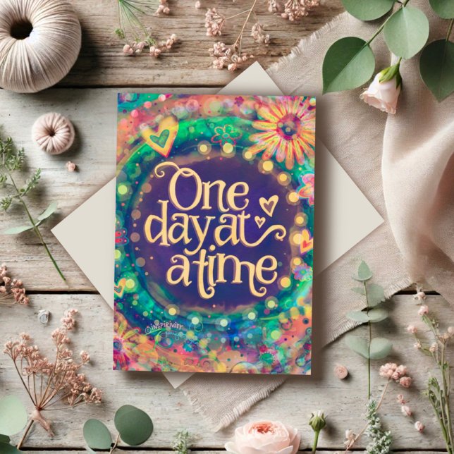 “One Day at a Time” Inspirivity Card (Creator Uploaded)