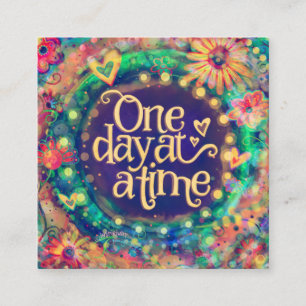 “One Day at a Time” Inspirivity kindness cards
