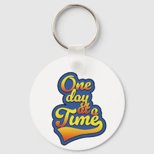 One day at a time key ring