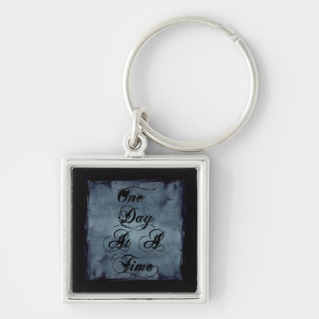 One Day at a Time Key Ring (Front)