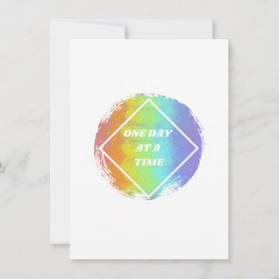 One Day At A Time - NA, Narcotics Anonymous Holiday Card