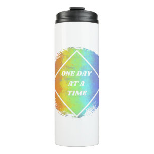 One Day At A Time - NA, Narcotics Anonymous Thermal Tumbler