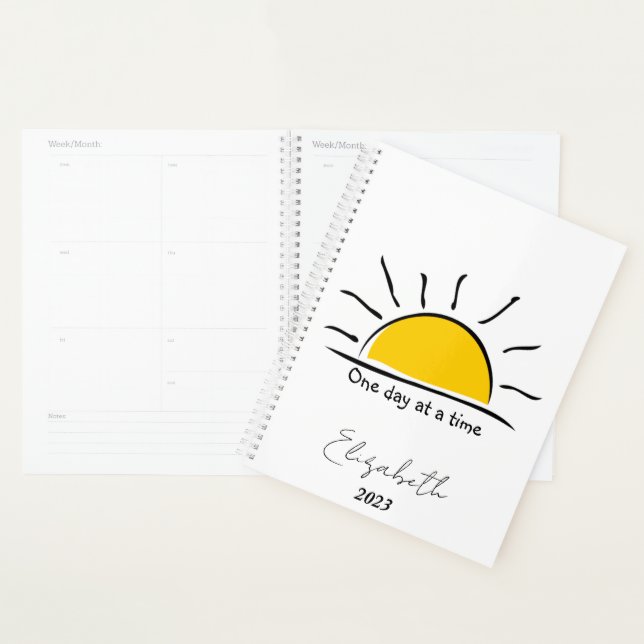 One day at a time personalised, custom year planner (Display)