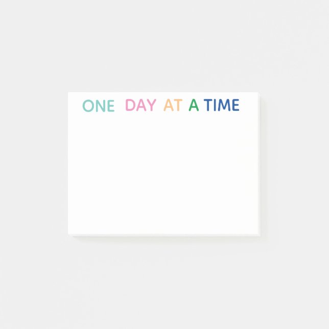 ONE DAY AT A TIME Post-it Notes (Front)