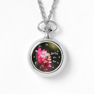 One Day At A Time Quote Flower In Sunlight Watch