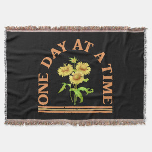 One Day At A Time Throw Blanket