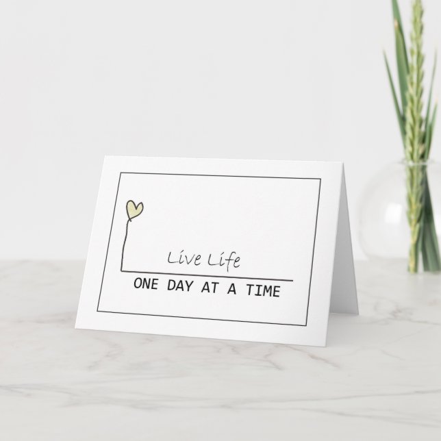 one day at  at  time card (Front)