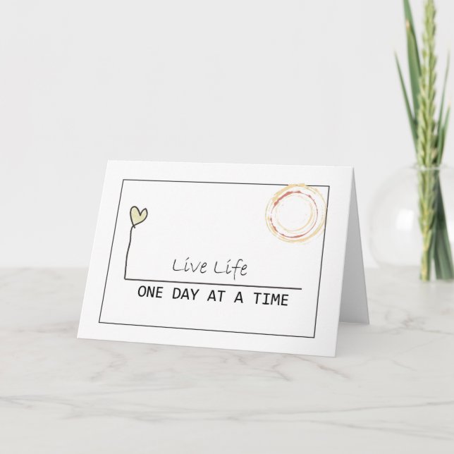 one day at  at  time card (Front)