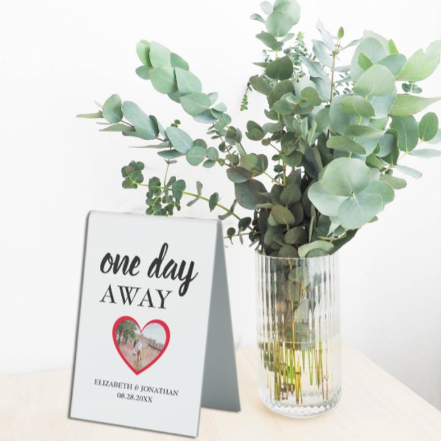 One Day Away Heart Photo Rehearsal Dinner (Creator Uploaded)