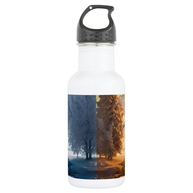 One day in winter 532 ml water bottle (Front)