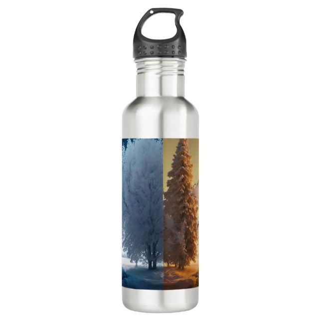 One day in winter 710 ml water bottle (Front)