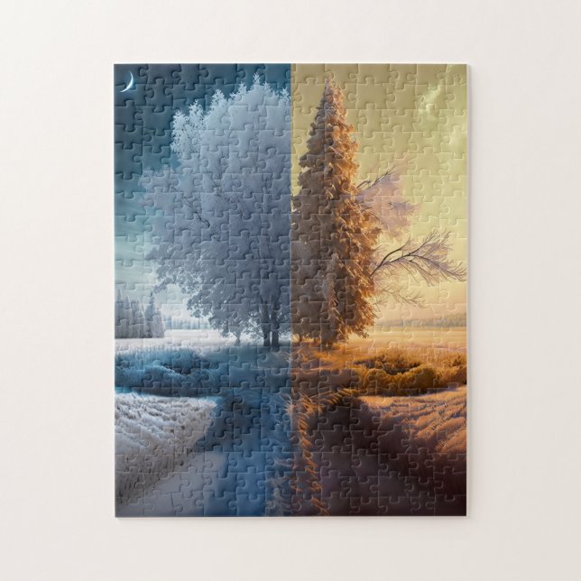 One day in winter jigsaw puzzle (Vertical)