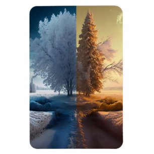 One day in winter magnet