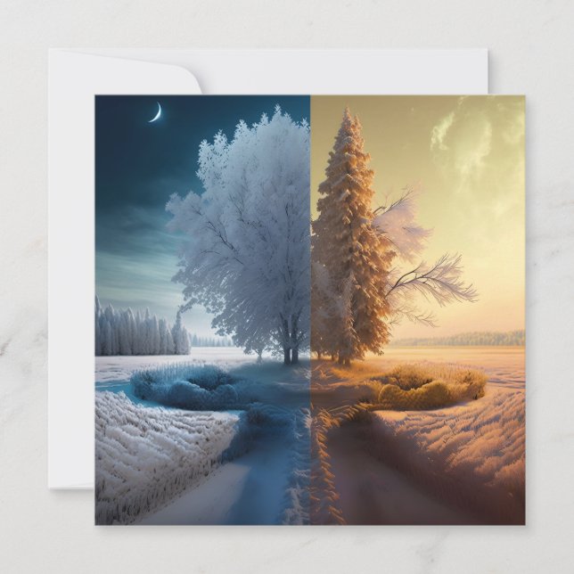 One day in winter save the date (Front)