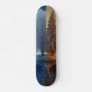 One day in winter skateboard