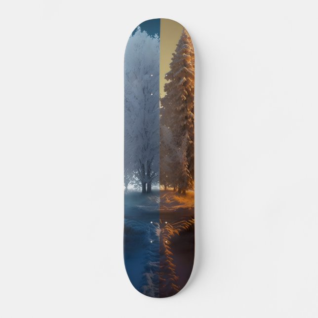 One day in winter skateboard (Front)