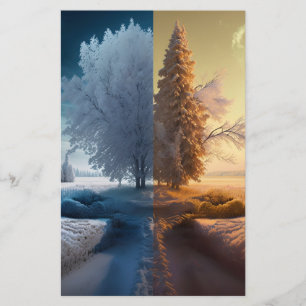 One day in winter stationery