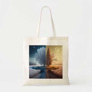 One day in winter tote bag