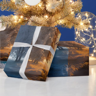 One day in winter wrapping paper