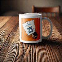 One Day Or Day One? Motivational Hedgehog Cartoon