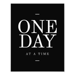 One Day Study Motivational Quote Poster