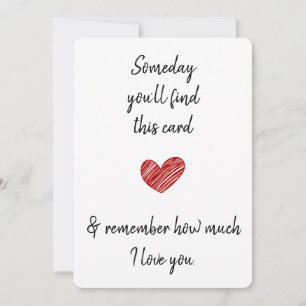 One Day You'll Find This husband wife partner Holiday Card