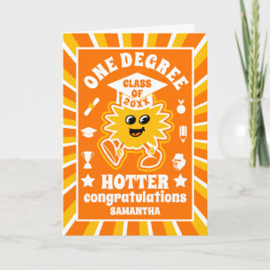 One Degree Hotter Retro Graduation Card