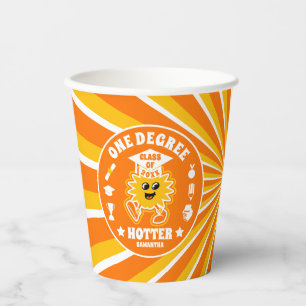 One Degree Hotter Retro Graduation Party Paper Cups