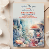 One-der the Sea Life 1st Birthday