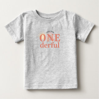 ONE-derful 1st Birthday Fine Jersey Baby T-Shirt