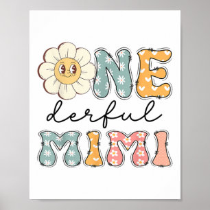 One Derful Mimi Daisy First Birthday Family Matchi Poster