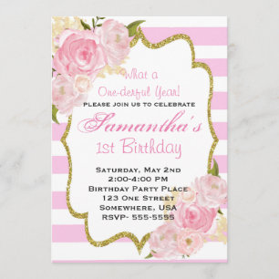 One-derful Year Invitations