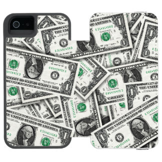 One Dollar Bill Pattern Incipio Watson™ iPhone 5 Wallet Case