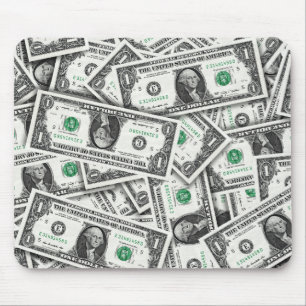 One Dollar Bill Pattern Mouse Pad