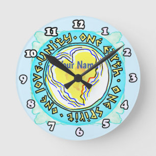 One Earth Round Clock