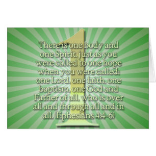 ONE Ephesians 4:4-6 BIBLE SCRIPTURE