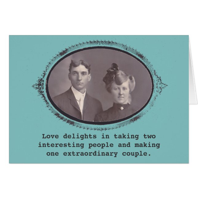 One extraordinary couple Vintage Photo (Front Horizontal)