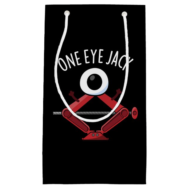 One Eye Jack Funny Car Jack Pun Dark BG Small Gift Bag (Front)