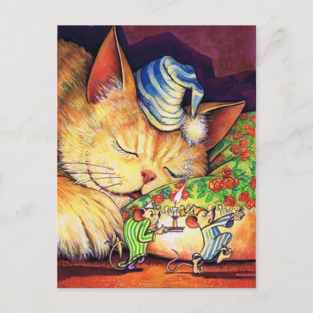 One Eye Open Postcard (Front)