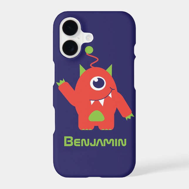 One eyed alien name iphone case (Back)