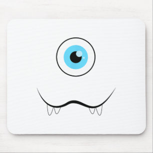 One Eyed Eyell Monster-face Funny Halloween Costum Mouse Pad