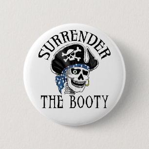 One-eyed Pirate Skull and Crossbones 6 Cm Round Badge