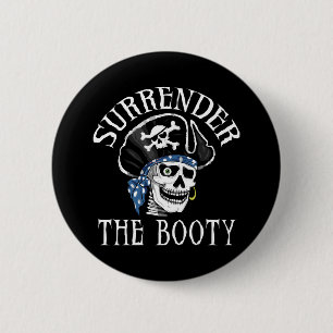 One-eyed Pirate Skull and Crossbones 6 Cm Round Badge