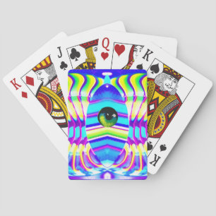 One-Eyed Star Beast Ken Gauge Psychedelic Art Playing Cards