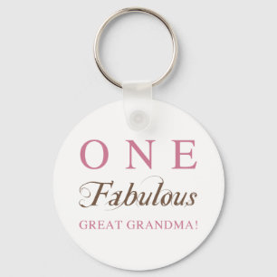 One Fabulous Great Grandma Gifts Key Ring