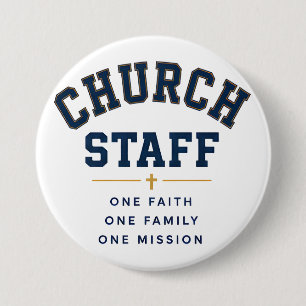 One Faith One Family One Mission Faith Design 7.5 Cm Round Badge